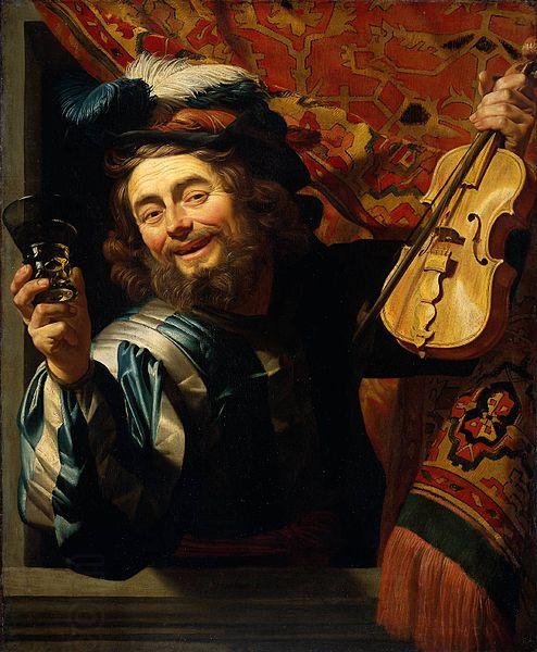 Gerrit van Honthorst Merry Fiddler oil painting picture